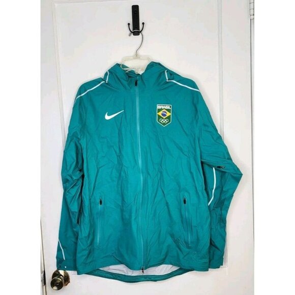 Nike Shield Brazil Rio Olympic Jacket Men's Size Large NWOT Small Flaw